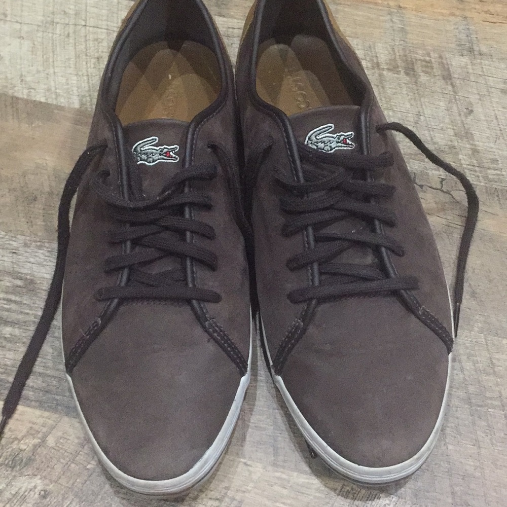 Men’s Lacoste suede brown sneaker
